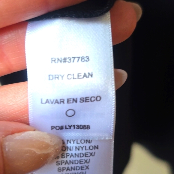 LAUNDRY Black Floral Lace Nude Underlay Sleeveless Drop Waist Short Dress SZ 6 - Picture 8 of 10